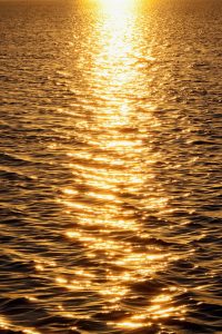 sunset, lake, water, nature, reflection